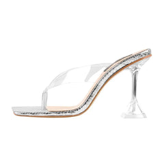 Silver Sleek Serpent Sandals