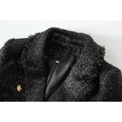 Tweed Tassel Personality Blazer