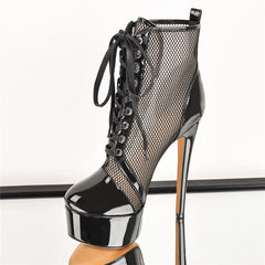 Thin High Heel Ankle Boots