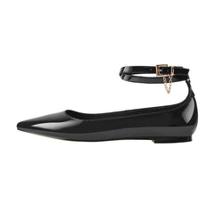 Bright Shine Ankle Chain Flats