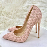 Lace Fabric Women's High Heel Stiletto Pumps