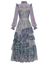 Mesh Ruffles Women's Evening Party Dress