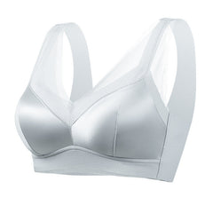 Satin Mesh Comfortable Wireless Bra