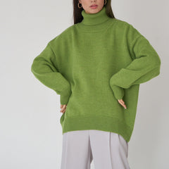 Oversized Women's Turtleneck Sweater
