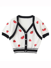 Ribbed Trim Knitting Women's Crop Tops