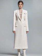 Sophisticated Notched Collar Trench Coat