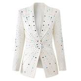 Hot Drilling Single Button Blazer