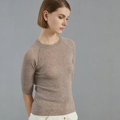 High-end Mid Sleeve Wool Sweater