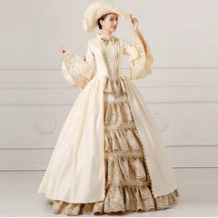 Elegant Royal Court Ball Gown Dress