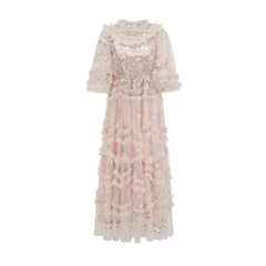 Romance in the Making Floral Mesh Dress