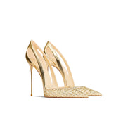 Premium Leather Pointed Stiletto High Heels