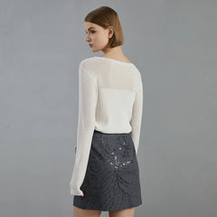 Modish Bright Wool Pullover Sweater