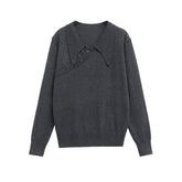 Simple Long Sleeves Women's Knitwear Pullover