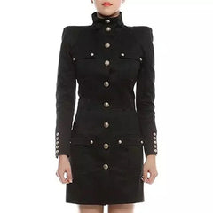 Classic Studded Button Dress Jacket