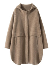 Comfortable Loose Long Cashmere Hoodie