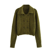 Stylish Double-breasted Collar Coat