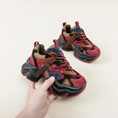 Chunky Leather Platform Boots