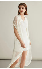 Long Silk Knitted Excellent Cardigan