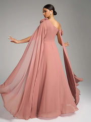 Beautiful Long Draped Chiffon Dress