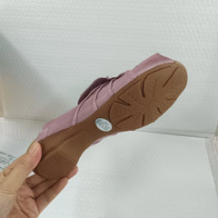Comfy Hollow Flat Leather Shoes