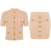 Stylish O-Neck Elastic Knit Cardigan
