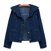 Smart Doll Collar Denim Jeans Jacket
