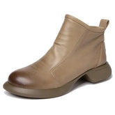 Soft Sole Motorcycle Ankle Booties