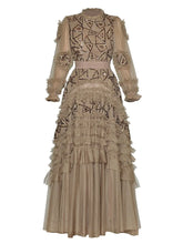 Gorgeous Round Neck Ruffle Party Dress