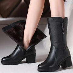 Non-Slip Mid Calf Boots
