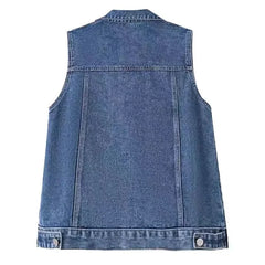 Stylish Loose Denim Jeans Vest