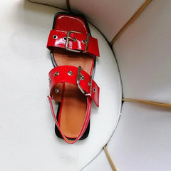 Square Toe Slingback Flats Shoes