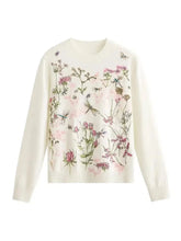 Round Neck Jacquard Sweater