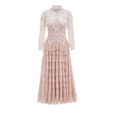 Lavish Long-Sleeve Formal Dress