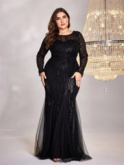 Romance In The Sequins Plus Size Women's Maxi Dress
