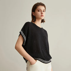 Western Style Sequins Top