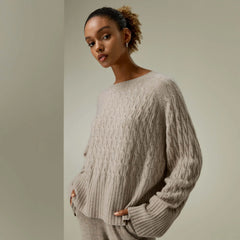 Crew-neck Oversized Cashmere Sweater