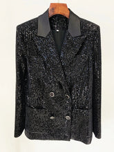 High Street Double Breasted Velvet Blazer
