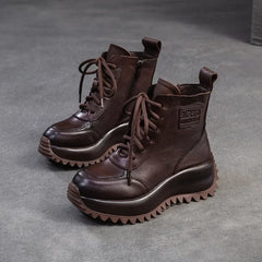 Motorcycle Moccasin Ankle Booties