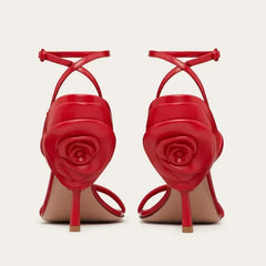 Glamorous Nights Floral Heels Sandals