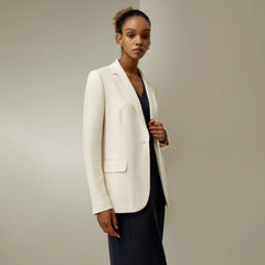 Cinched Sleek Half-Lined Blazer