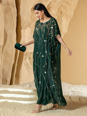 Arabic Sequin Caftan Dress