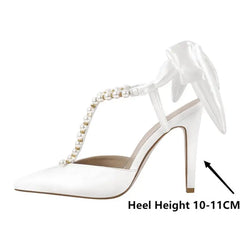 Pearl Accented Stiletto Pumps