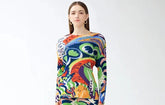 Pleated Fashion Painted Printed Outfits