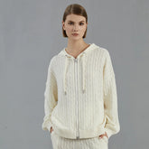 Luxurious Merino Wool Knit Hoodie