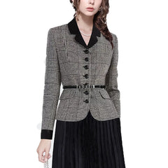 Slimming Belted Short Coat