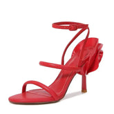 Glamorous Nights Floral Heels Sandals