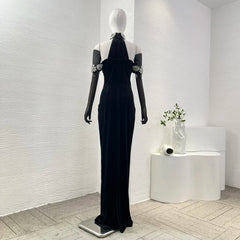 Black Tulle Long Sleeves Mermaid Dress