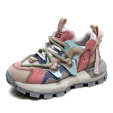 Air Mesh Genuine Leather Chunky Sneaker