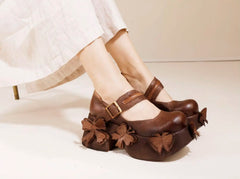 Round Spring Mary Jane Shoes