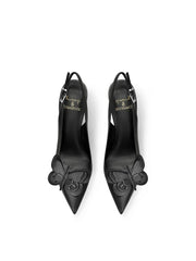 Modern Slim Pointed Leather Heels